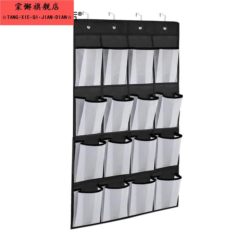 16格无纺布悬挂式袋门后鞋子收纳袋 户外野营帐篷小物品收纳挂袋