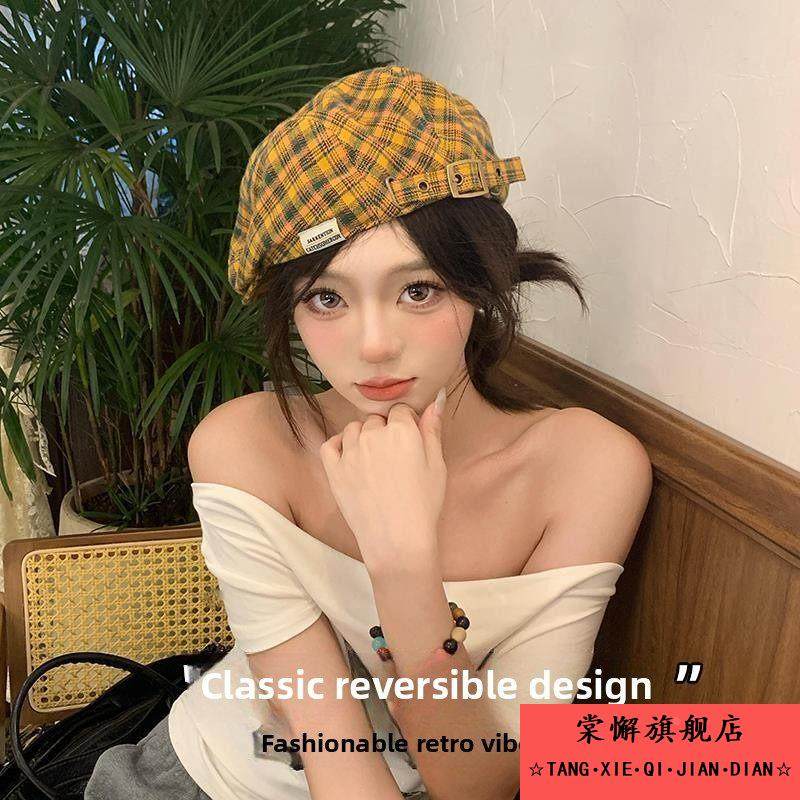 狗纹格纹前向帽2025新款防晒街布标签可向后佩戴露出脸小报童鸭贝,服饰配件/皮带/帽子/围巾,帽子,淘宝优惠券,粉丝福利购,淘宝优惠卷