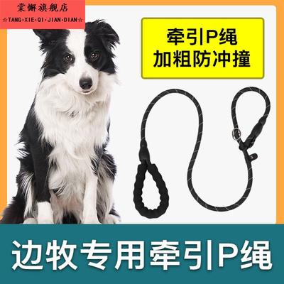边牧犬专用牵引绳狗狗绳子防爆冲P链遛狗防挣脱大小型犬拴狗绳