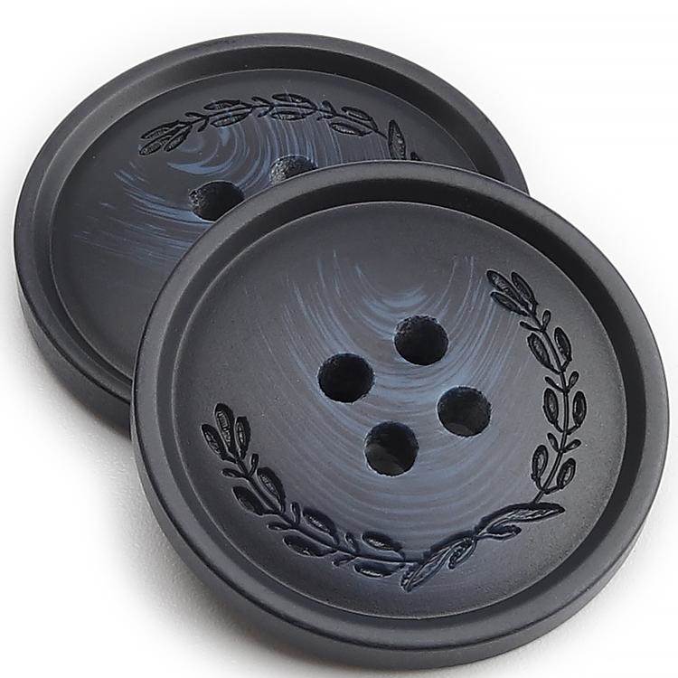 高档树脂纽扣黑色扣子西装西裤外套风衣儿童扣子配件女大衣袖扣