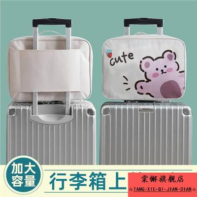 旅行包放行李箱上收纳袋附加包卡通挂包登机箱可套拉杆箱上的配包