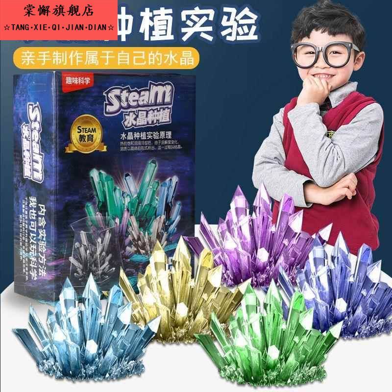 儿童科学实验套装小学生儿童女孩男孩益智玩具水晶种植生长结晶树