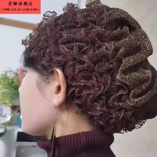 遮盖白发包头帽薄款发帽网纱蕾丝帽子假发帽四季款防尘百搭韩版