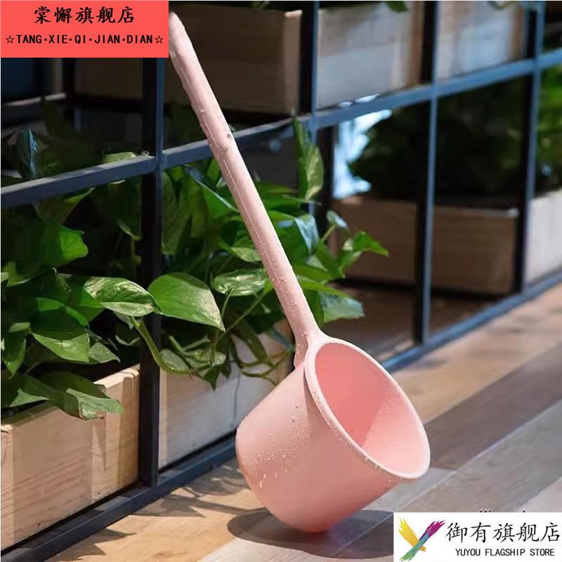 长柄塑料水舀子浇花浇菜地水勺厨房加厚长把水瓢家用商用洗澡舀子