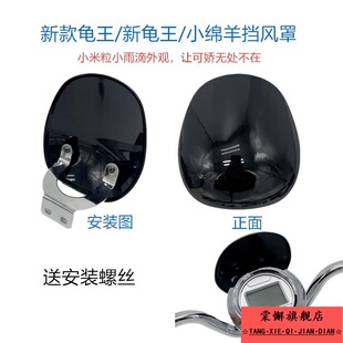 电动车仪表盘挡风板新款小龟王挡风玻璃小绵羊誉隆新龟王前挡风罩