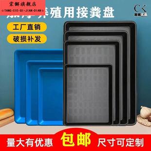 鸟笼接粪托盘养鸽子鸡鸭兔狗笼加厚底盘长方形养殖专用接粪板塑料