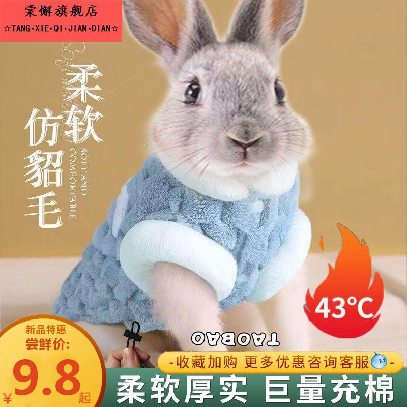 小兔子穿的保暖衣服秋冬天加绒厚款给宠物侏儒兔垂耳兔专用的棉衣,宠物/宠物食品及用品,狗宠物服装/雨衣,淘宝优惠券,粉丝福利购,淘宝优惠卷