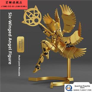 3d打印dummy13幸运多关节可动人偶六翼天使带翅膀小假人玩具男孩6