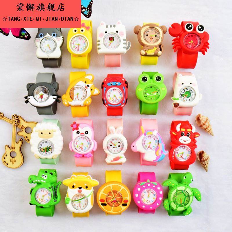 儿童小白兔手表女孩玩具绿水龟啪啪圈小男孩幼儿卡通果冻可爱小童