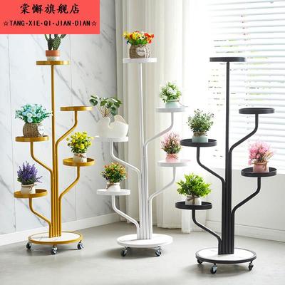 花架子客厅落地式室内家用阳台置物架多层铁艺绿萝植物摆放花盆架