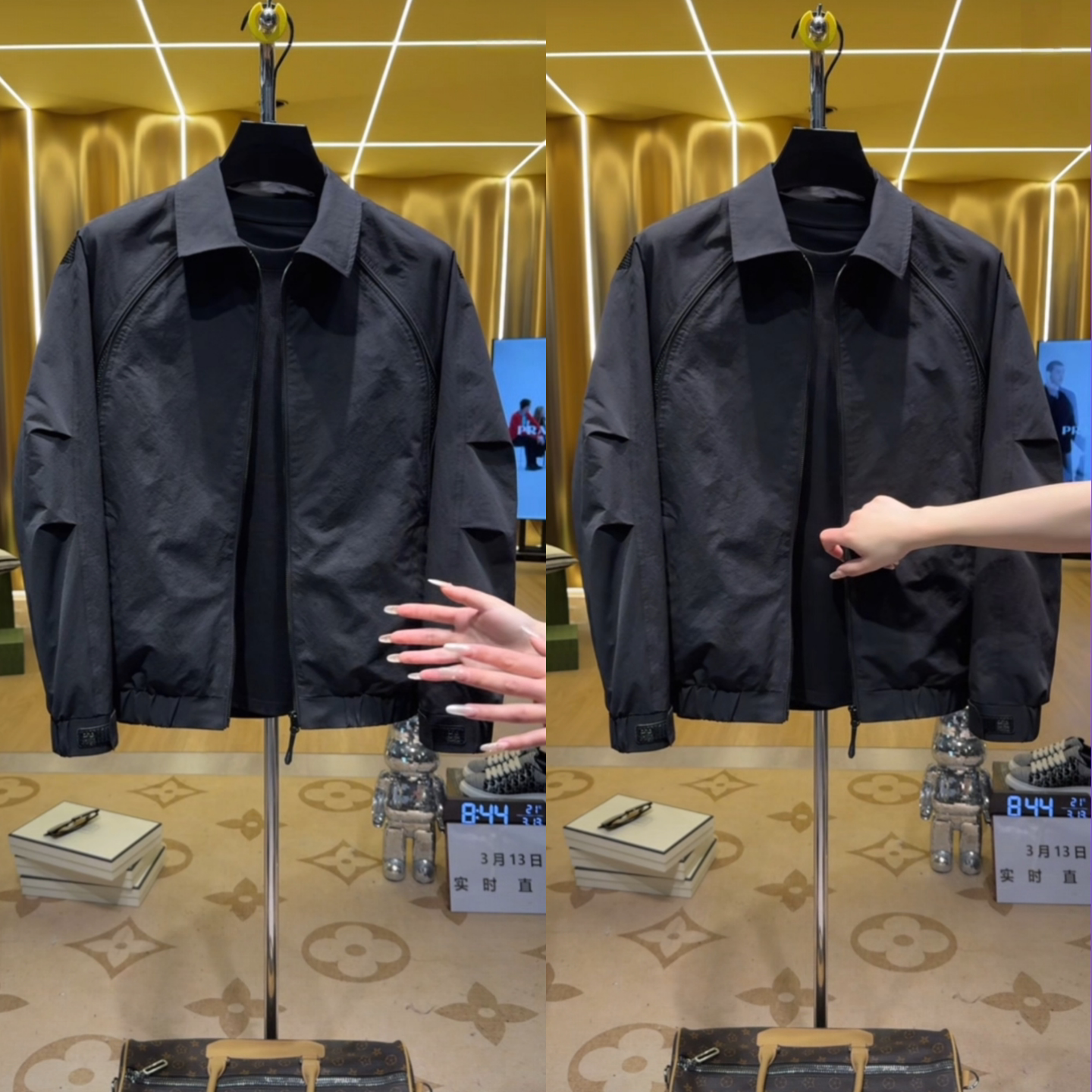 【黑武士系列】春季时尚简约休闲男士工装翻领夹克机能冲锋衣外套