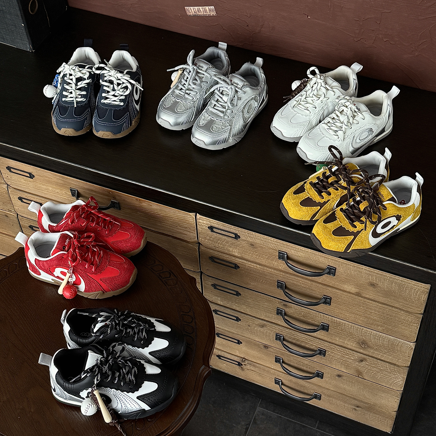 『RetroWave』复古撞色儿童运动鞋波浪纹户外童鞋春秋256271