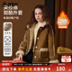 ask儿童儿童外套女童冬新品 中大童连帽夹克外套