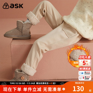 洋气冬装 子新款 女孩加厚长裤 保暖裤 ask 棉裤 女童加绒裤