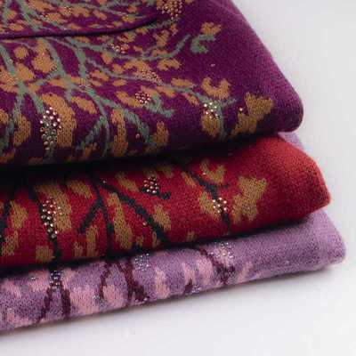 老年人冬装女妈妈毛衣加厚奶奶羊毛针织开衫秋装外套上衣老人衣服