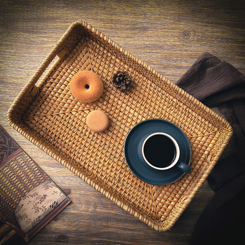 【甄選好物】純手工編織藤編托盤