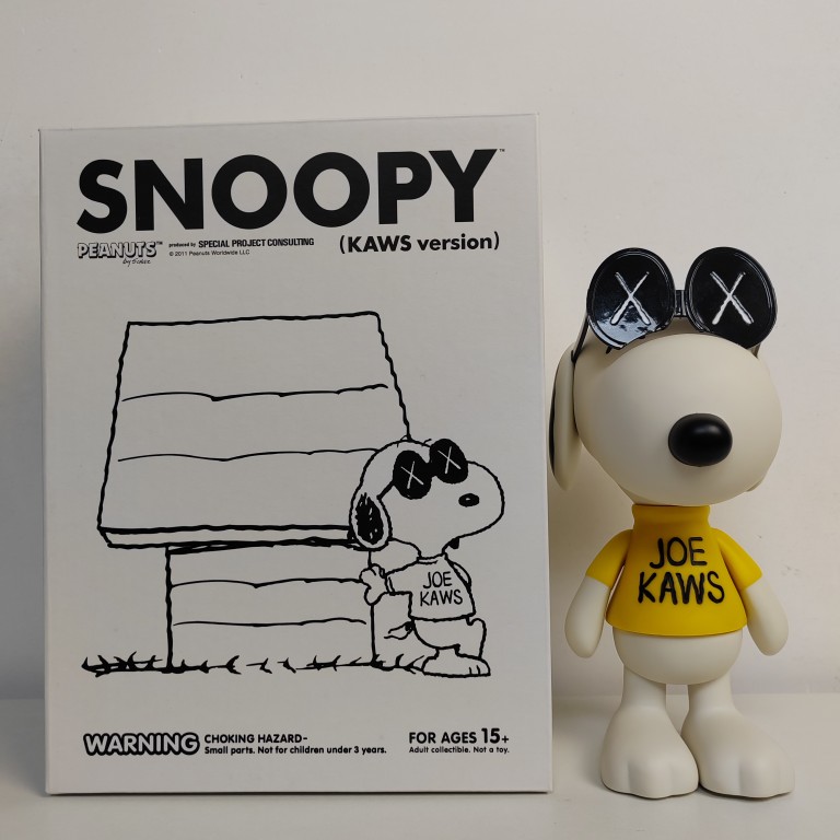 彩盒装考斯JOE KAWS Peanuts Snoopy史努比潮玩公仔玩偶手办摆件