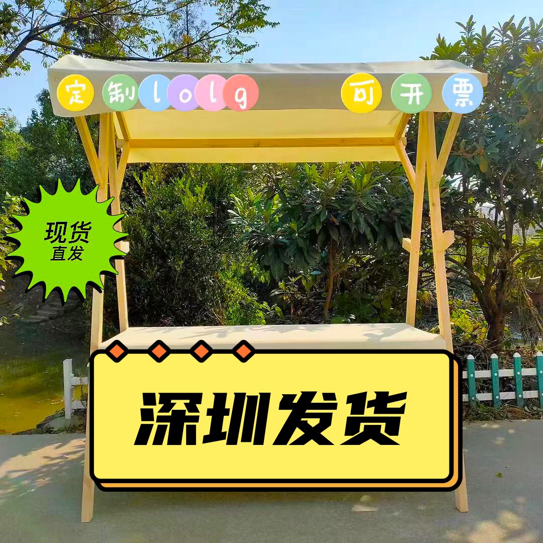 户外集市摊位架折叠展示架移动夜市摆摊木花车布艺创意市集小吃车_虎窝淘