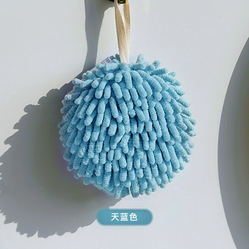 雪尼尔加厚擦手球厨房用品可挂式