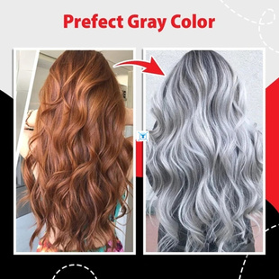 Gray Hair Dye Cream Hair Color Wax Hair Gream Unisex Smoky
