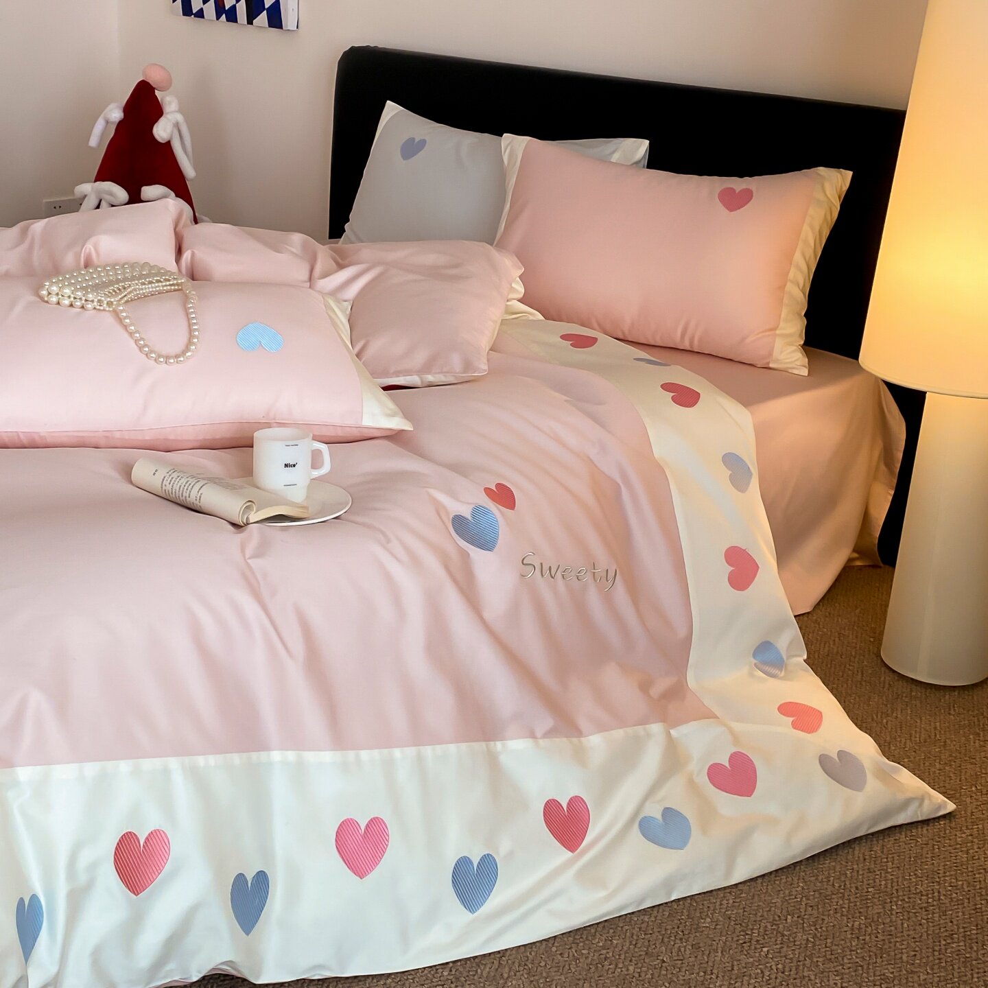 ROLAND LIVE全棉四件套小清新纯棉可爱少女被套床单1.8m床上用品