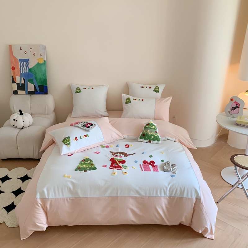 全棉磨毛四件套儿童可爱被套床单