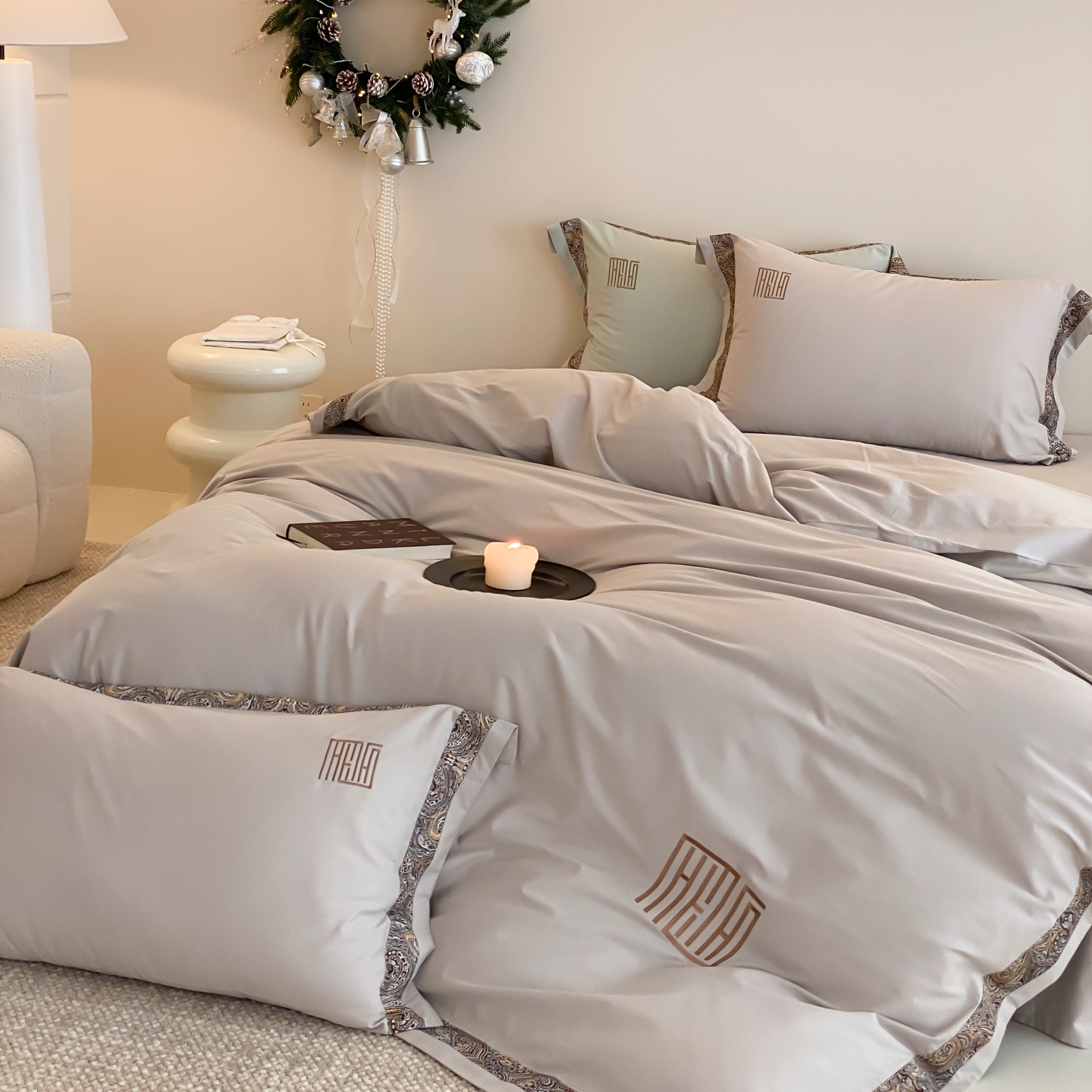 简约风全棉磨毛四件套