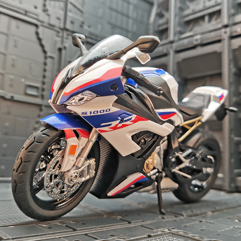 仿真1:12战鹰摩托车模型车酷炫机车玩具摆件送男朋友生日礼物收藏