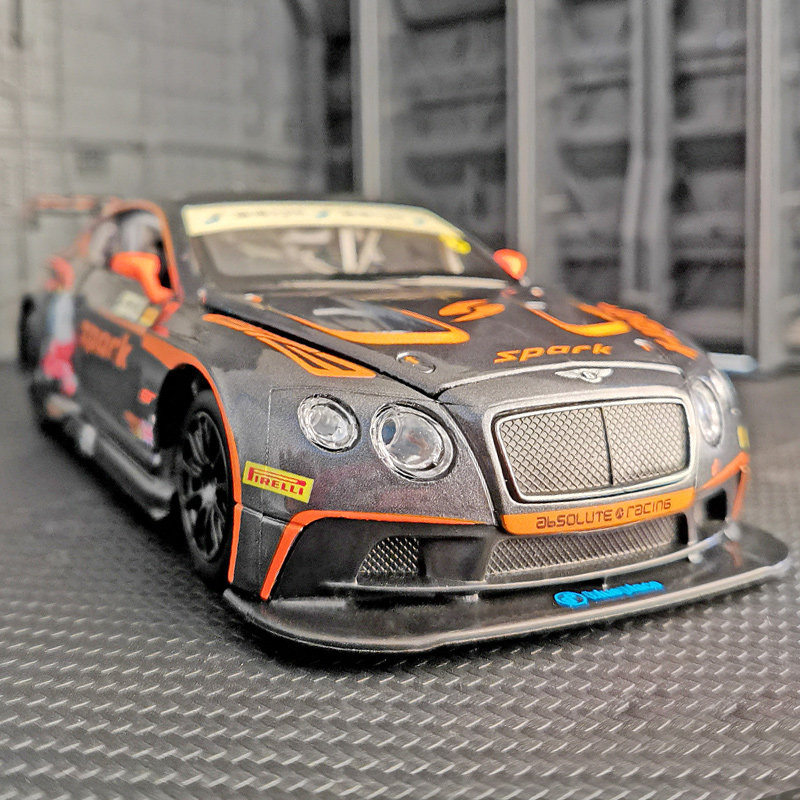 1:24仿真宾利gt3合金汽车模型男孩金属拉力赛车玩具车摆件装饰品
