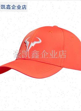 橙色亮丽费德勒纳达G尔男士可调节运动网球帽子.