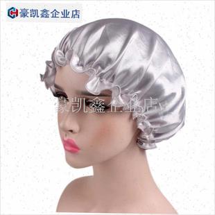 色丁单层透气成人花边睡帽女薄护发帽I光头化疗帽子睡觉防掉发头.