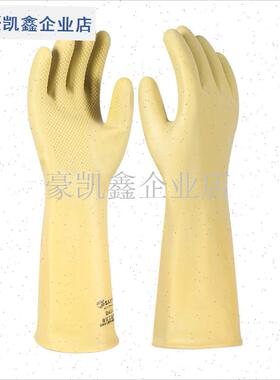 包邮威蝶31-60CM黑色v耐酸碱工业 防化工橡胶乳胶威碟加长喷砂手.