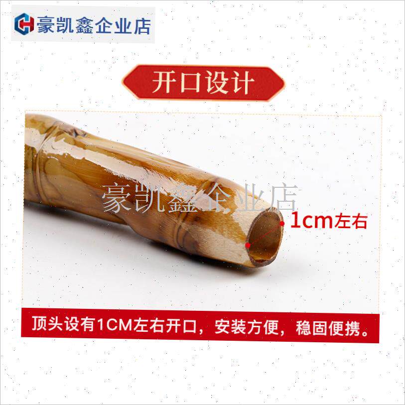 筏杆冰钓竿筏竿i龟背节鱼竿配件DIY手工制作Q罗汉竹竹根把手节鱼.