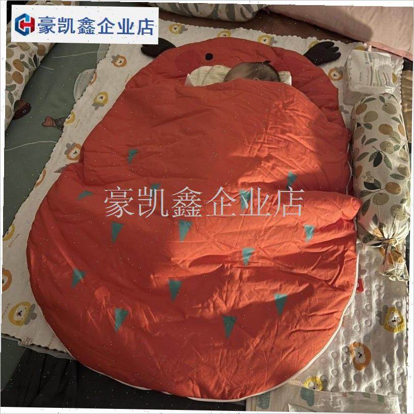 小月龄宝宝睡袋秋冬款加绒u加厚恒温婴儿一体式冬季防踢被子防惊.