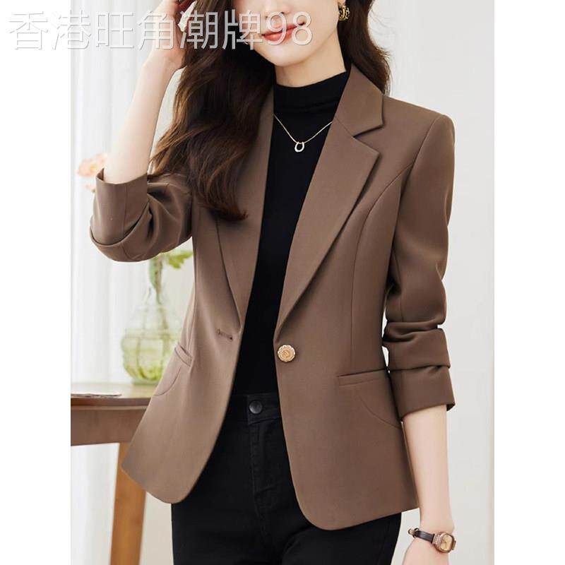 潮牌小西装外套女2026春秋新款小个子高级感气质修身休闲西服上衣