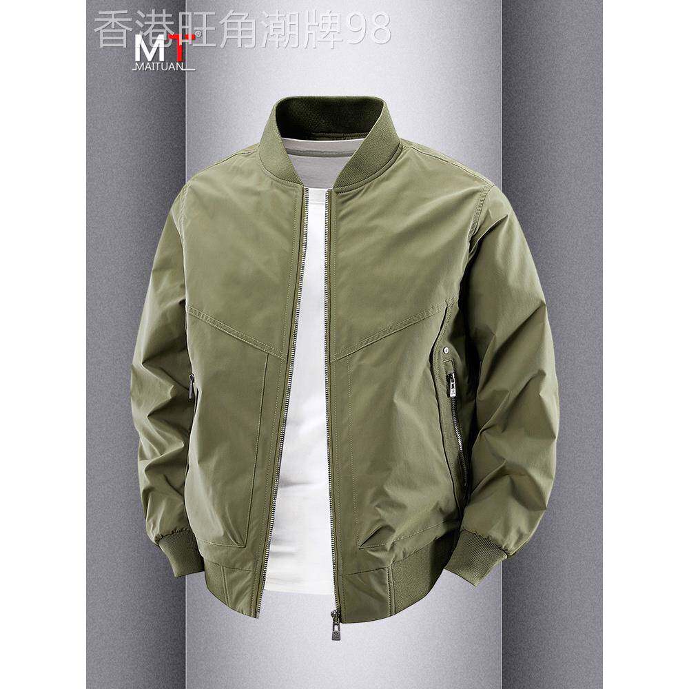 高端棒球服外套男款2025新款春秋冬季潮牌美式飞行员男士休闲夹克