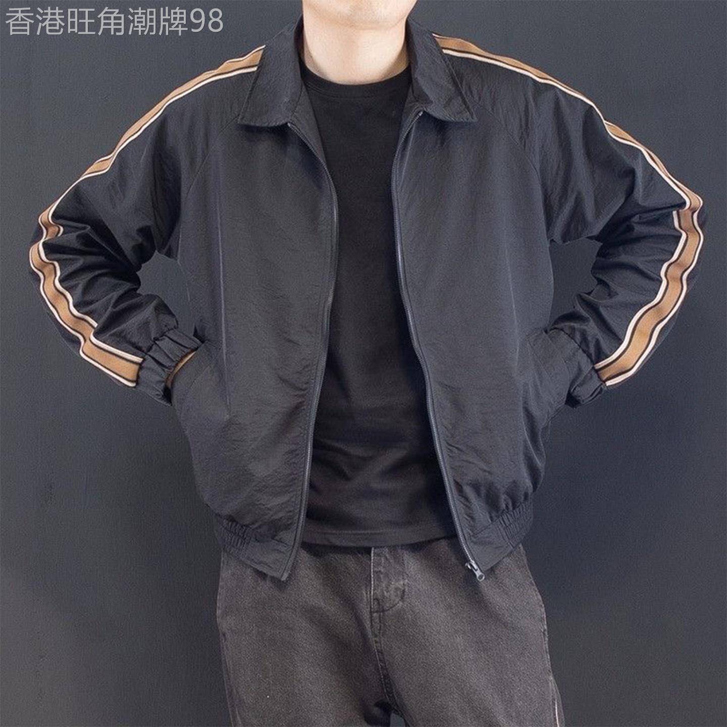 MK正品短款日系夹克外套男春秋季2026款高端休闲痞帅青年男士上衣