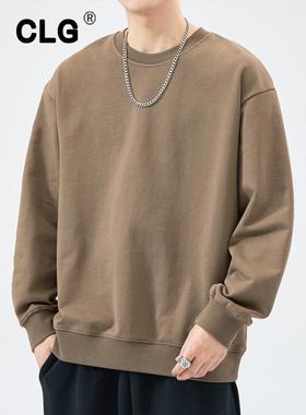 香港Trbottomy品牌美式圆领运动衫男士宽松休闲底衫厚秋冬百搭纯