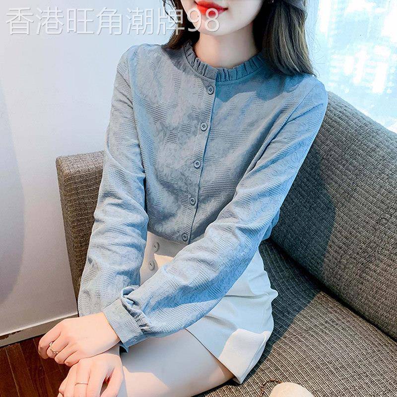 衬衫女春秋设计感小众2025新款韩版宽松大码洋气时尚长袖雪纺上衣