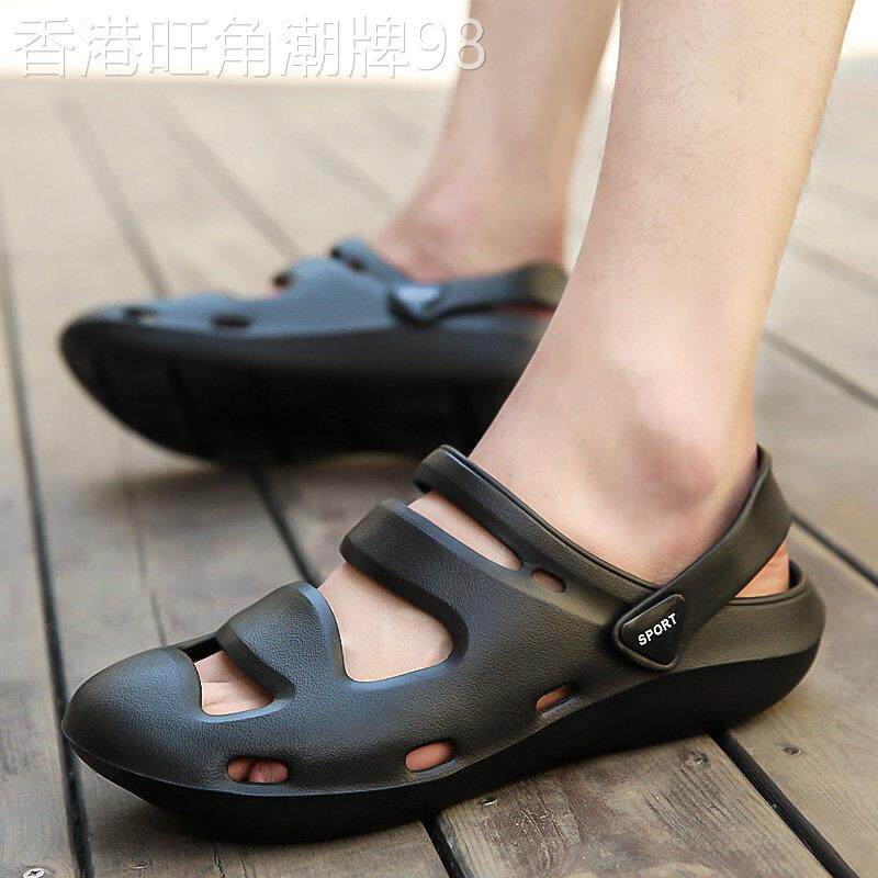 【海外奢品】夏季男士洞洞鞋拖鞋透气女半拖鞋情侣凉鞋子沙滩鞋