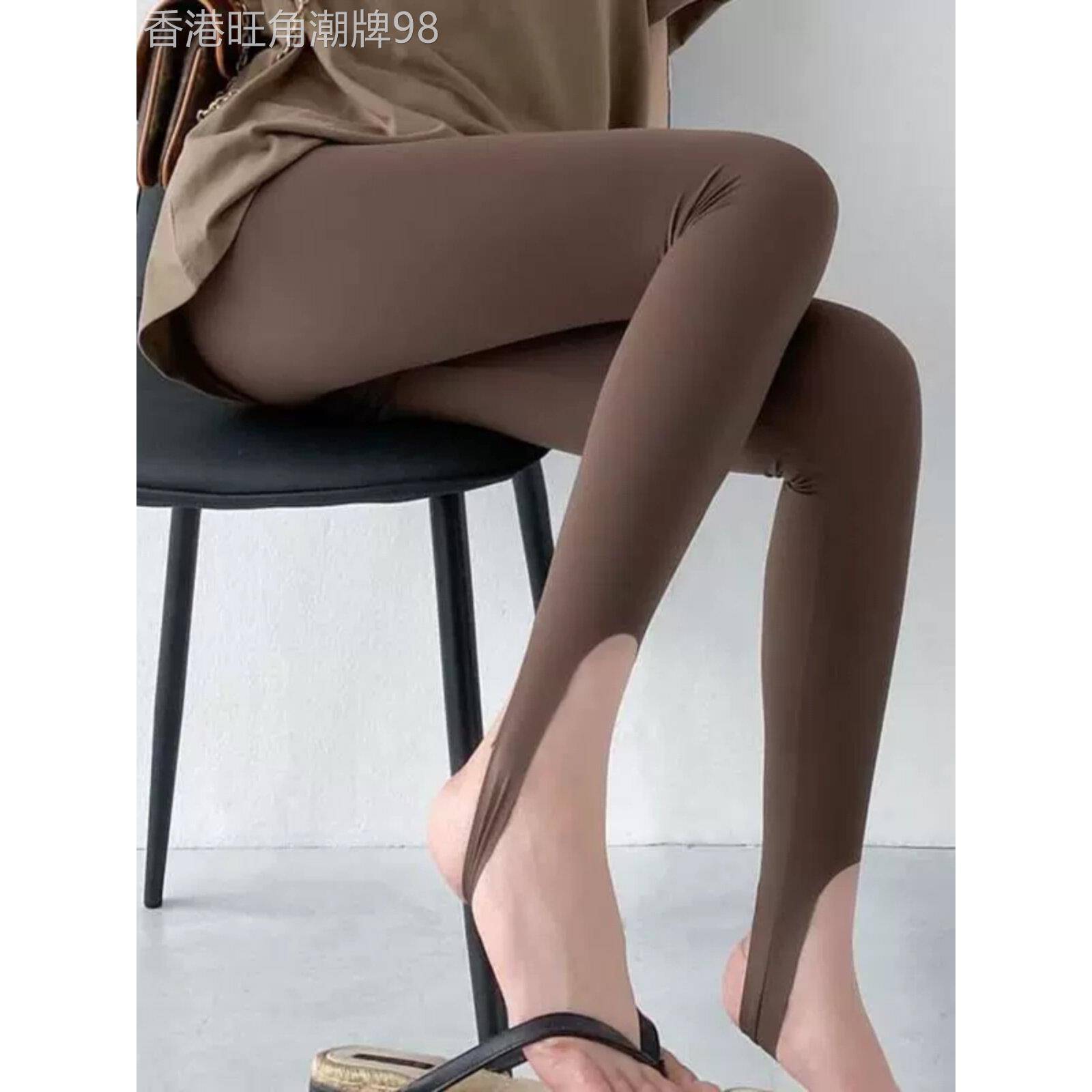 韩国采购春季女性脚踏鲨鱼裤高腰弹性瑜伽健身芭比裤外穿九分打底