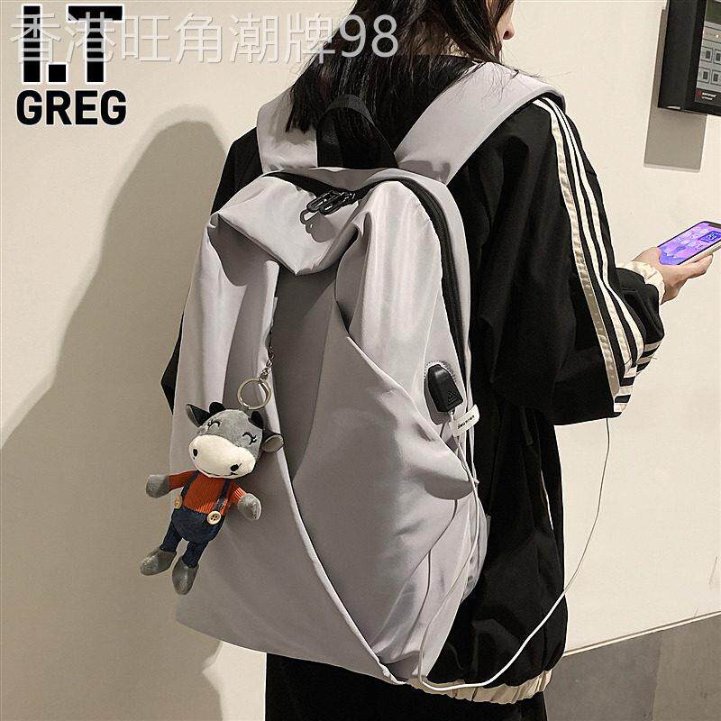 香港I.Tgreg双肩包韩版简约潮流高中生大学生书包揹包潮牌大容量