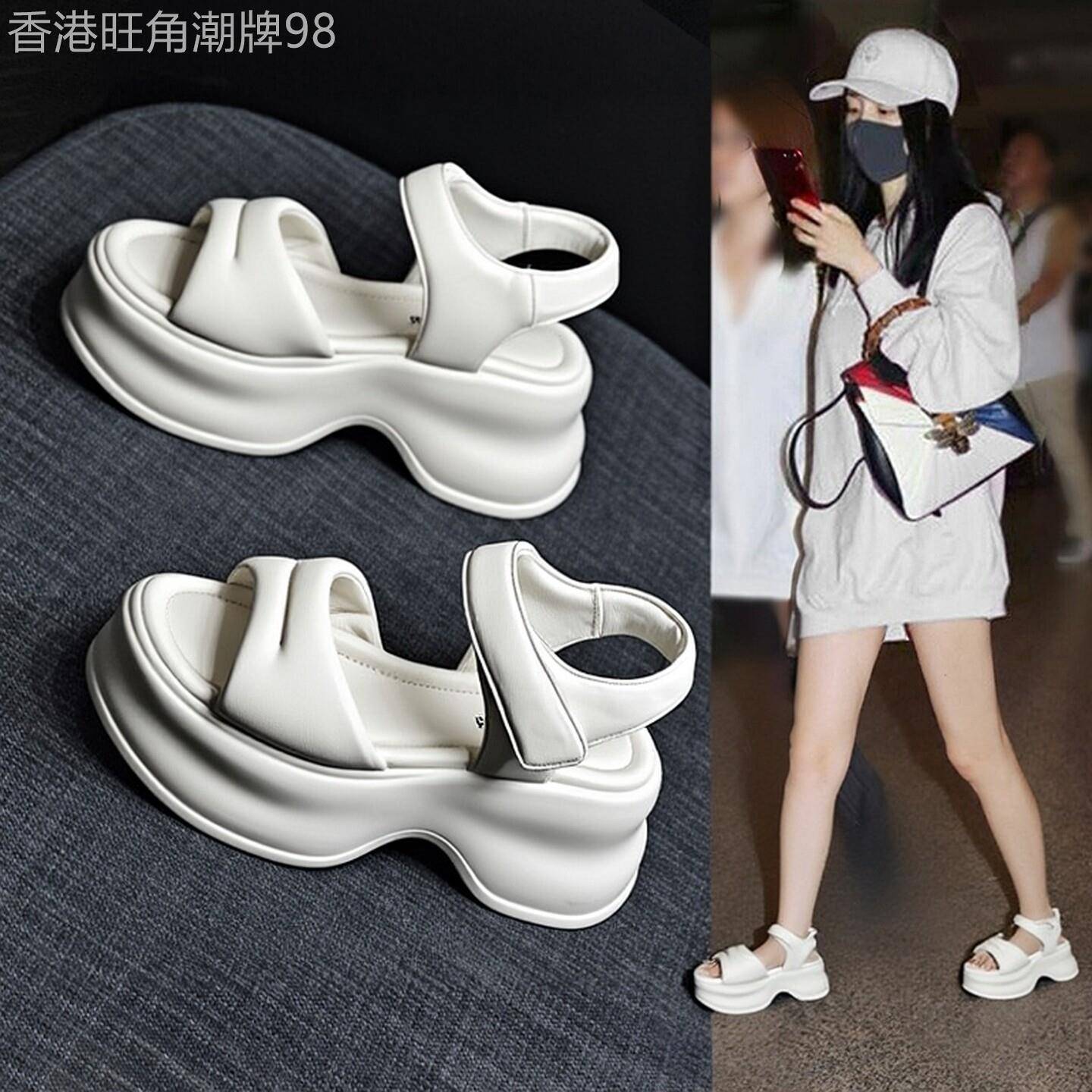 【增高8厘米】厚底凉鞋女新款外穿时尚休息百搭运动高级感女学生