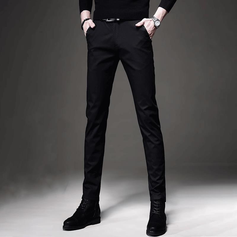 西裤男秋冬季高端商务直筒小脚西装裤男士韩版修身百搭休闲长裤子