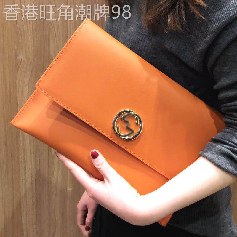 正品手拿包女真皮2025新款韩版手包单肩斜挎信封包包名媛气质女包