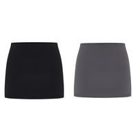 American hot girl sporty short skirt for women's summer 2026 new black half skirt, plus-size chubby girl yoga hip-hugging skirt thumbnail 5