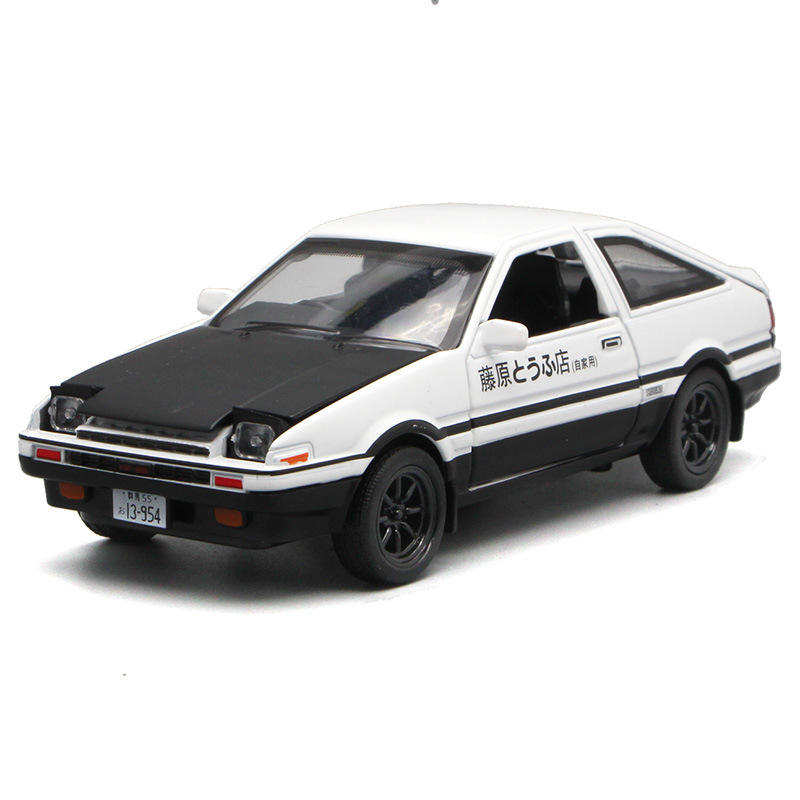 正版授权头文字D AE86 合金汽车模型摆件 儿童玩具车（盒装）