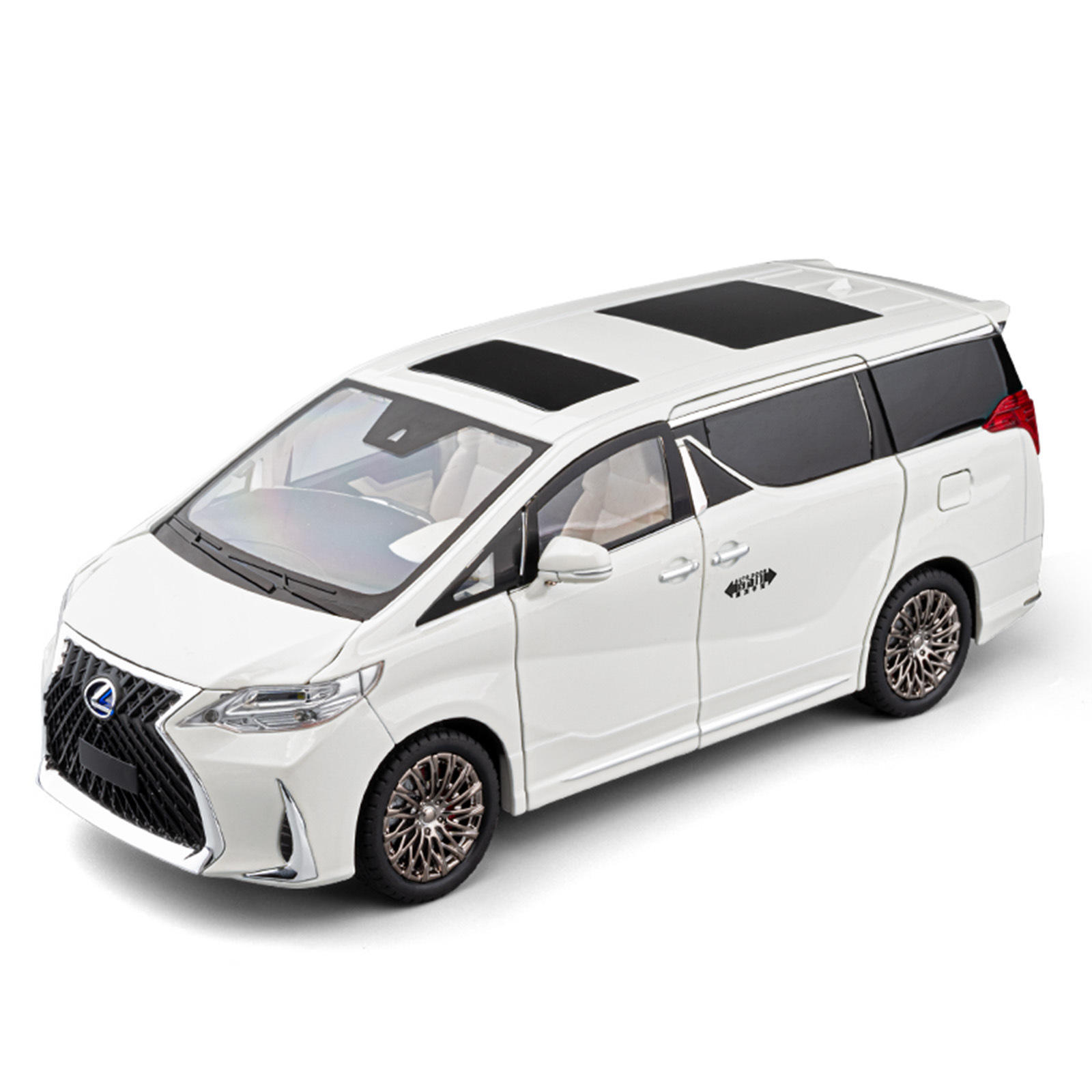新款 超大号1:18雷克萨斯LM300合金商务车模型仿真自动门声光玩具