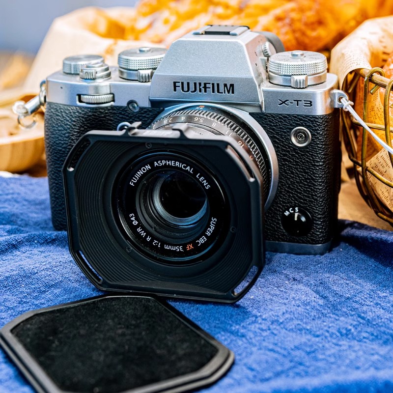 前螺纹43mm形金属遮光罩富士XF35