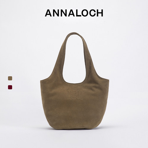 ANNALOCH再生系列反绒麂皮单肩包